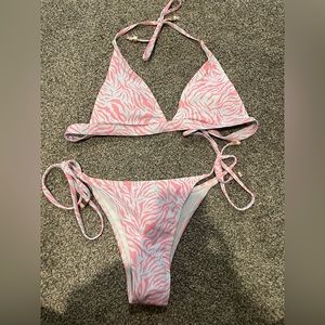 Zebra Triangle String Bikini
